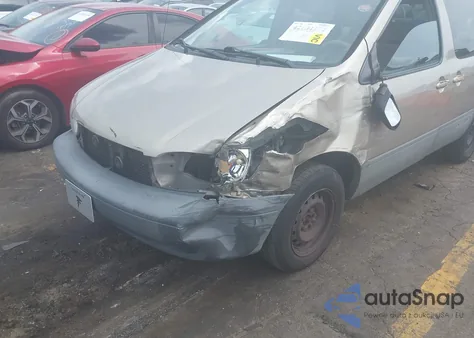 2000 Toyota Sienna Le z USA, uszkodzony, nr VIN 4T3ZF13C4YU309866